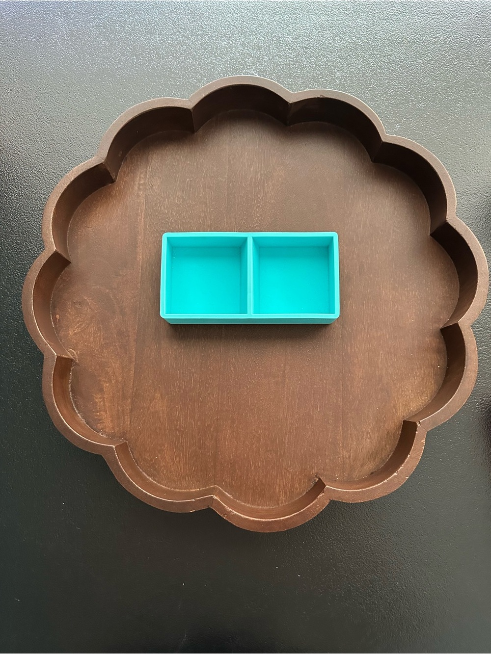 Poppin Multipurpose Teal Silicone Desk Organizer
